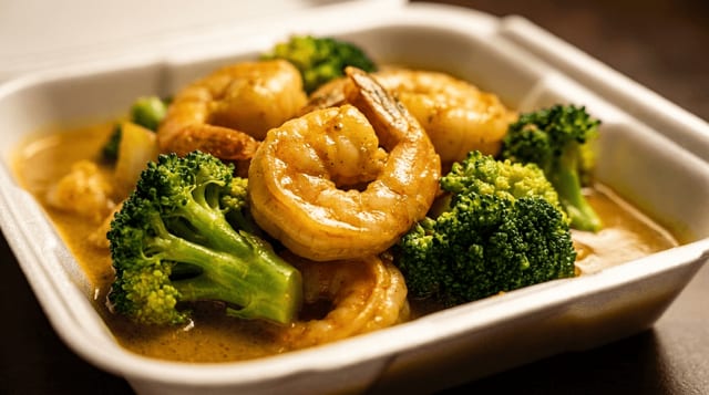Curry Shrimp.