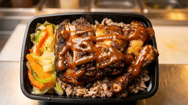 Jerk Chicken Lunch Special.