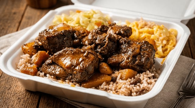 Brown Stew Chicken.